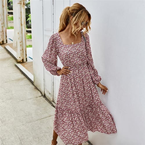 Long sleeve vintage dress deals