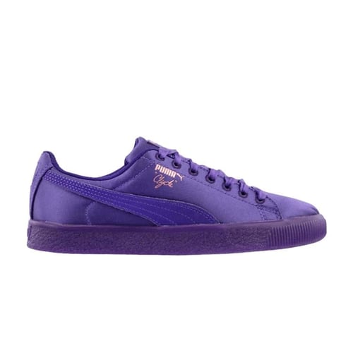 Puma Clyde Satin Jr Violet Indigo Kids Sneakers Purple Rose Gold