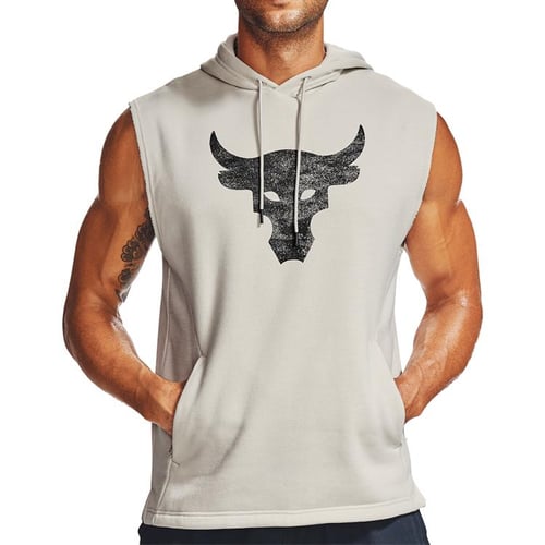 Under armour sleeveless hoodies on sale