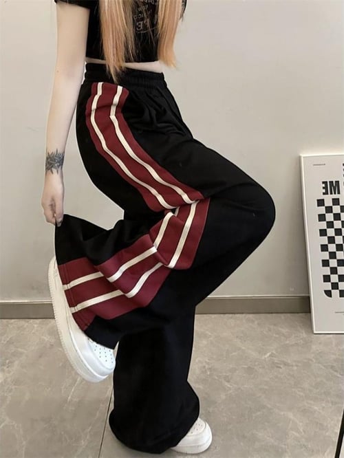 Korean striped pants shop