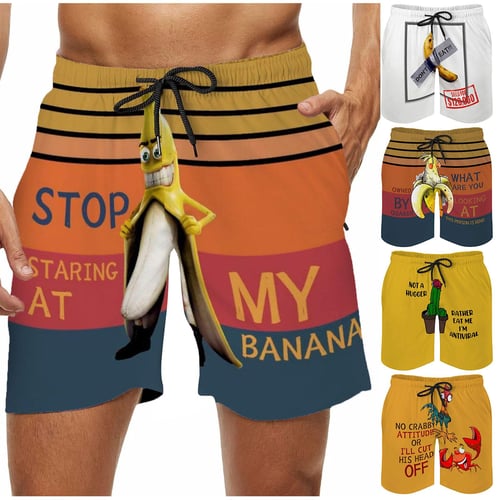 Funny beach shorts on sale