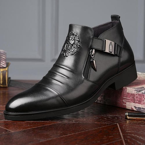 Mens chunky heel boots online