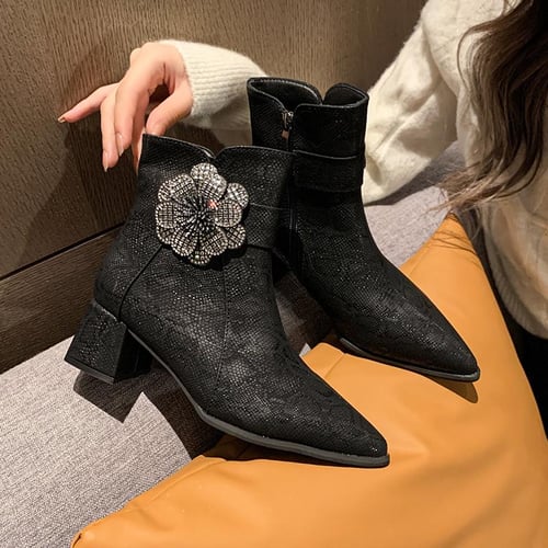 Ladies non slip ankle boots on sale