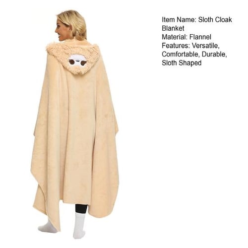 Hooded sloth blanket shop