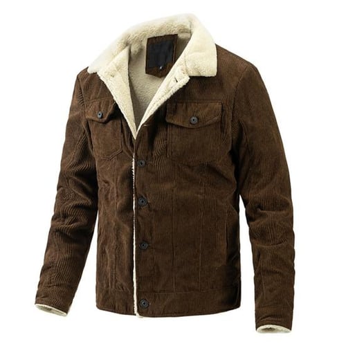 Mens corduroy winter coat sales