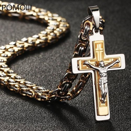 Crucifix store mens chain