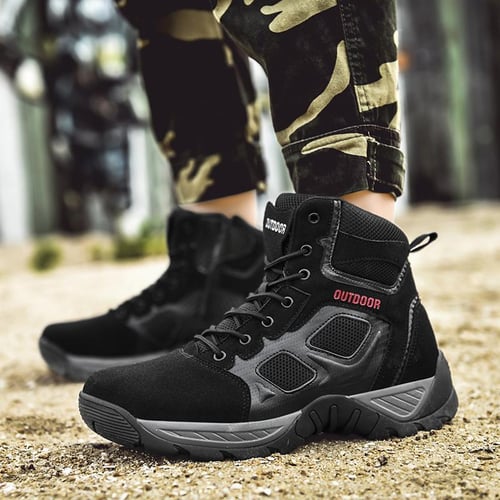 Lightweight black boots mens top