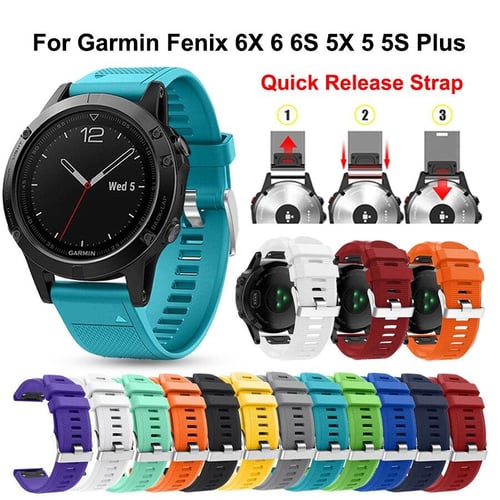 Quick release strap silicone for Garmin Fenix 6 6S 6X Pro 5X 5 5S