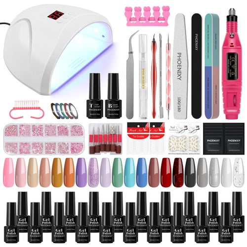 AoxuYLZ Gel Nail Polish Kit,72W UV LED Nail 2024 Dryer ,nail tool Set