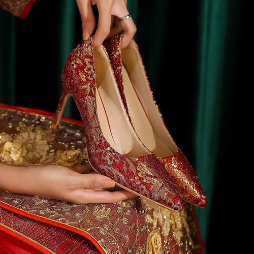 Asian wedding shoes clearance