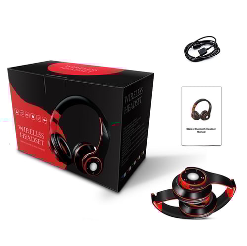 Hifi stereo earphones bluetooth headphone music headset fm and support sd card with mic for mobile xiaomi iphone sumsamg tablet online