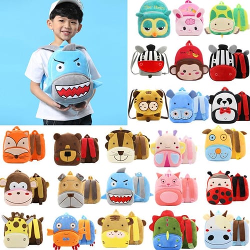 Cute Baby Kids Student Cartoon Animal Backpack Children Girls Boys