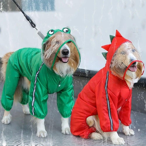 Big dog raincoat deals