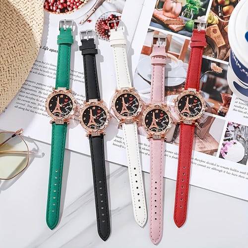 Eiffel tower design watch top