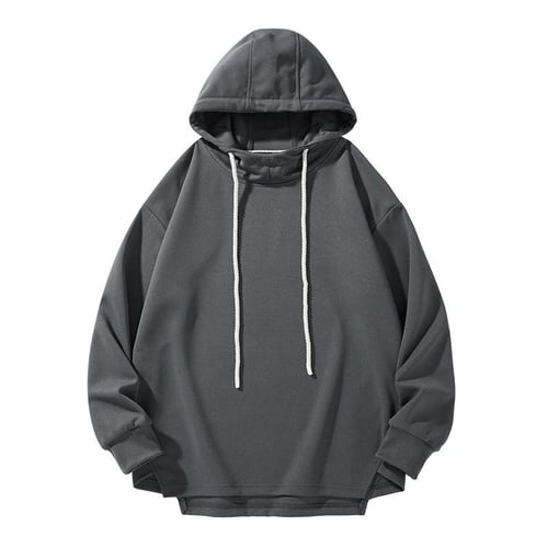 Fashion street solid color loose hoodie 2025