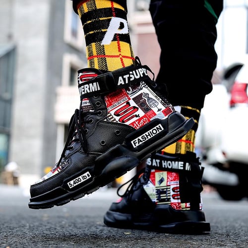 Men's tennis shoes high tops top