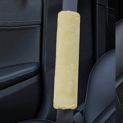 Sheepskin seat belt pads discount