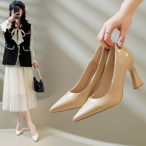 Low cut high heels hotsell