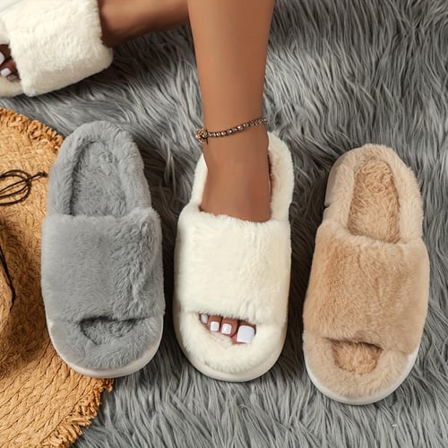 Fluffy home shoes sale
