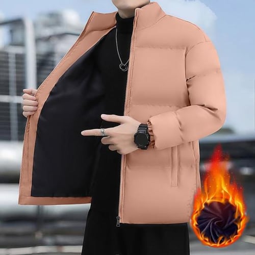 Men's cotton stand collar jacket hot sale
