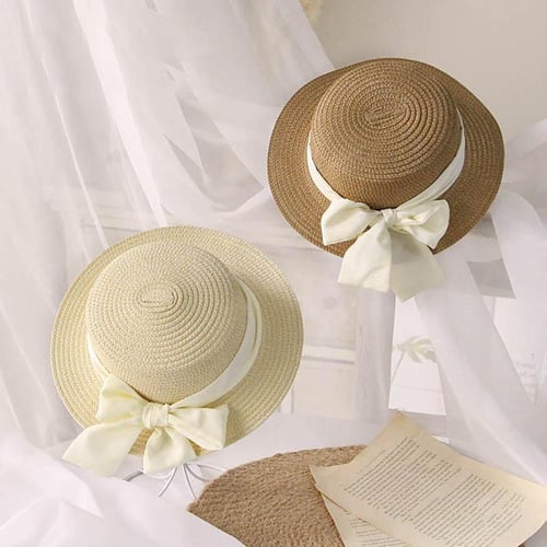 Girls straw hats to decorate outlet