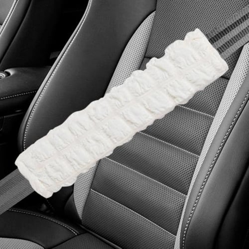 Fuzzy seat belt cover clearance