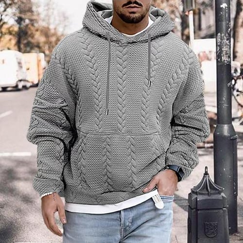 Hoodie with thick drawstring outlet