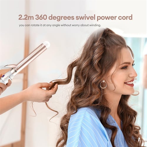 CkeyiN Hair Curler 25mm 32mm 38mm Ceramic Tourmaline Curl Wand