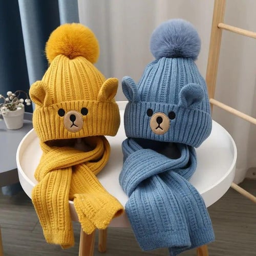 Scarf hat kids sales
