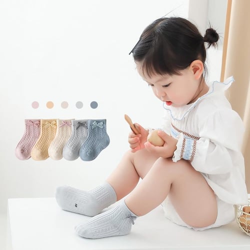 Baby Girl Socks Autumn and Winter New Bow Children s Socks Korean