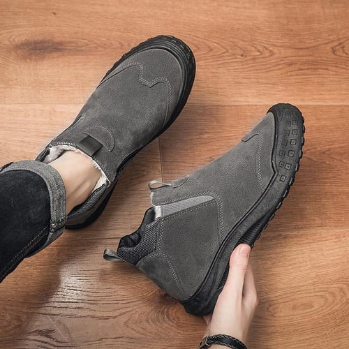 Mens fleece lined waterproof boots hotsell