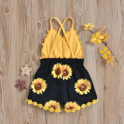 Sunflower romper sale