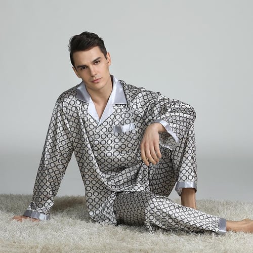 Men silk pijama outlet