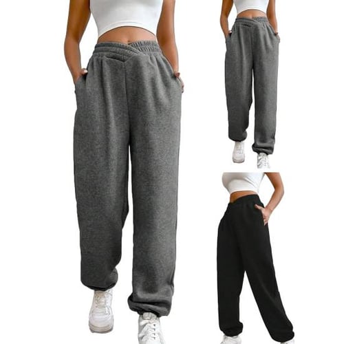 High rise banded sweatpants 2025