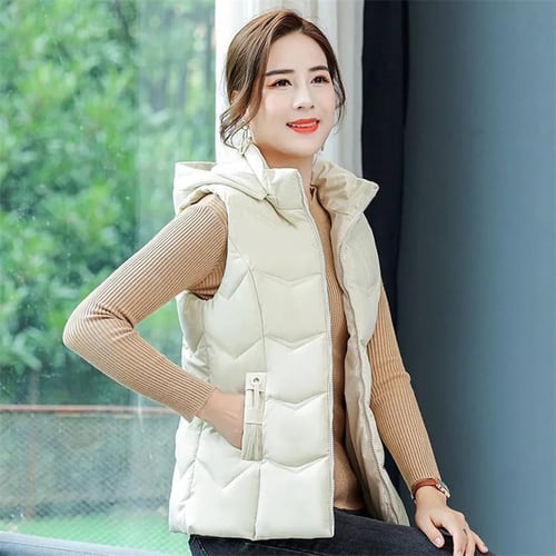 Sleeveless winter jackets for womens clearance
