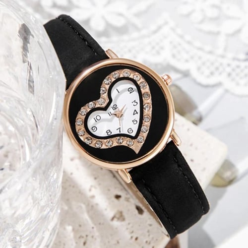 Heart shaped outlet wrist watches