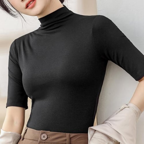 Turtleneck half sleeve deals