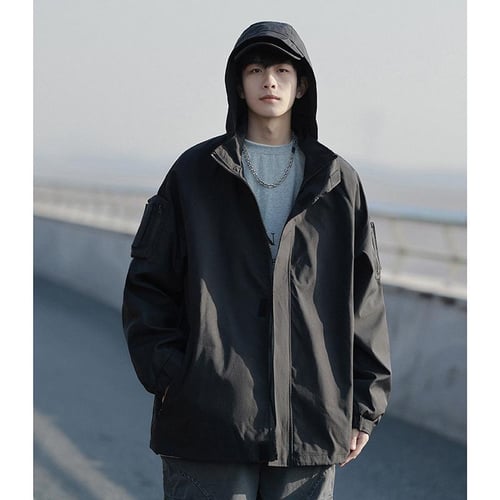 熱販売 Autumn and Spring Season Jacket Windbreaker Thin Men's Coat Clothing