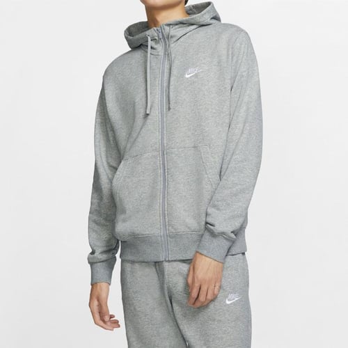 Nike gray zip up deals