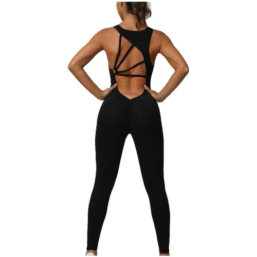 Tight yoga jumpsuit clearance
