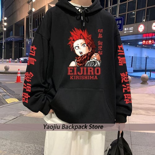 My hero academia kirishima hoodie outlet