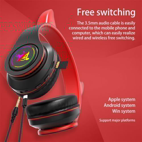 Devil horn gaming sales headset with mic