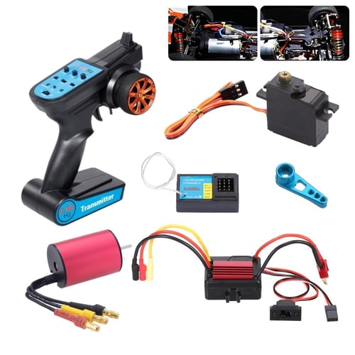 PDTO Brushless ESC Receiver 2.4G Remote Controller Servo Kit for