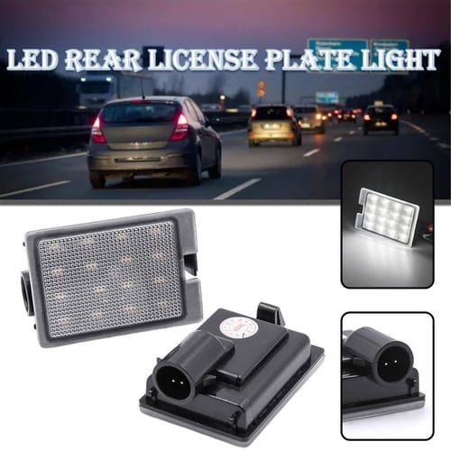 Malinaisi LED Rear License Plate Lights Lamp Super Bright Pair for