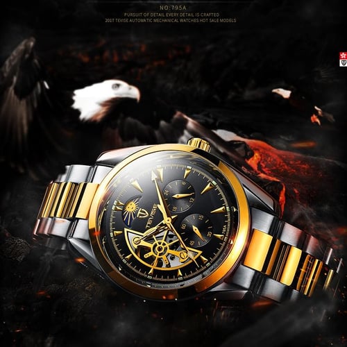 Tevise automatic mechanical watch shop