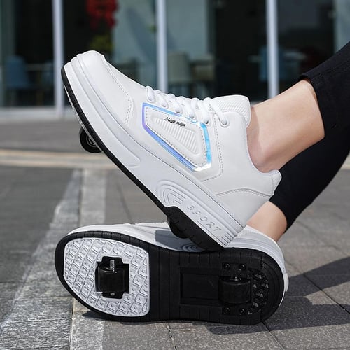 Shoes with two wheels clearance