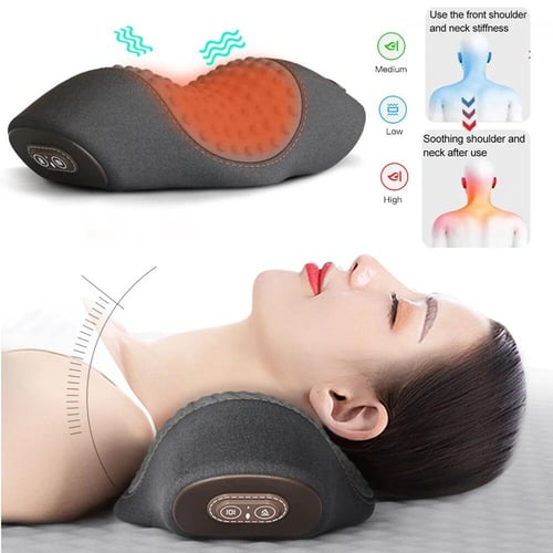 Massaging bed rest hotsell pillow with heat