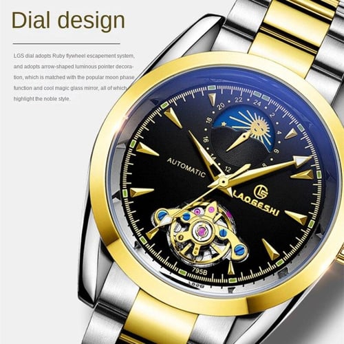 LAOGESHI New Top Men s Watch Fully Automatic Mechanical Surface Luminous Waterproof Men s Watch Business Men s Watch buy LAOGESHI New Top Men s