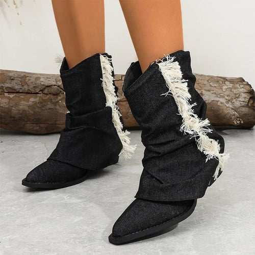Designer chunky boots sales