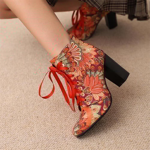 Pointed toe combat boots top